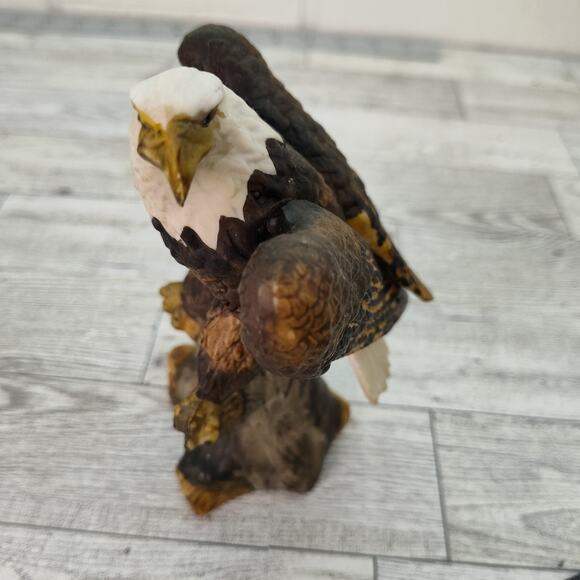 Vintage Bald Eagle‎ Figurine - 5" Ceramic Patriotic American Wildlife Statue Fig - Picture 8 of 11